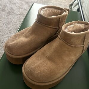 UGG Tan Ankle Boots